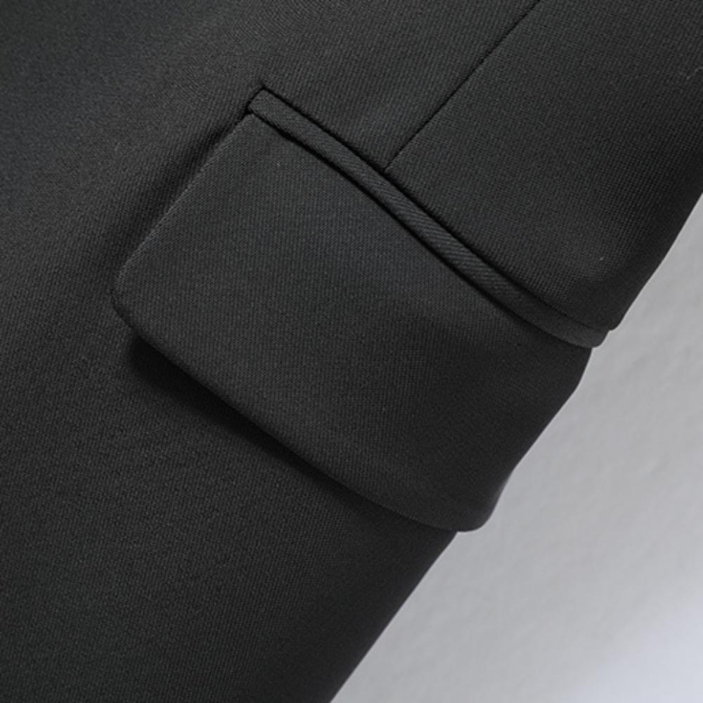 Women's Lapel Collar Vest Coat  All-Matched Single Breasted Sleeveless Classic Solid Color Chic Vintage Office Lady Jacket