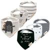 6 Pack Baby Bandana Bibs Drool Bibs, Adjustable Cotton Bandana Drool Bibs Super Absorbent for Newborn Infant 0-36 Months, Multi-Color