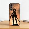 A-Attack on T-Titan Mikasa Phone Case For Samsung Galaxy A73,A72,A71,A70,A53,A52,A51,Others Soft Black Cover