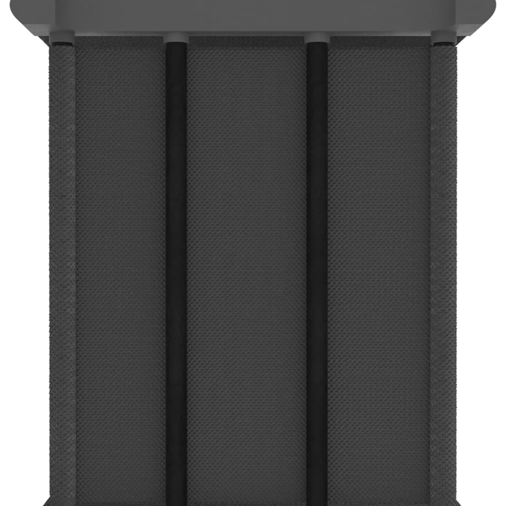 Würfelregal mit 9 Stoffboxen Grau 103 x 30 x 107,5 cm Stoff