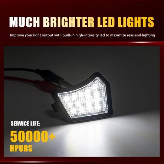 White LED Side View Under Mirror Puddle Light for Jaguar XF 2009-21/XK 2006-14 A