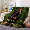 1pc Merry Brandybuck Lord of the Rings Fellowship of the Ring Flannel Blanket - Soft Warm Throw for Home, Office, TravelL1355