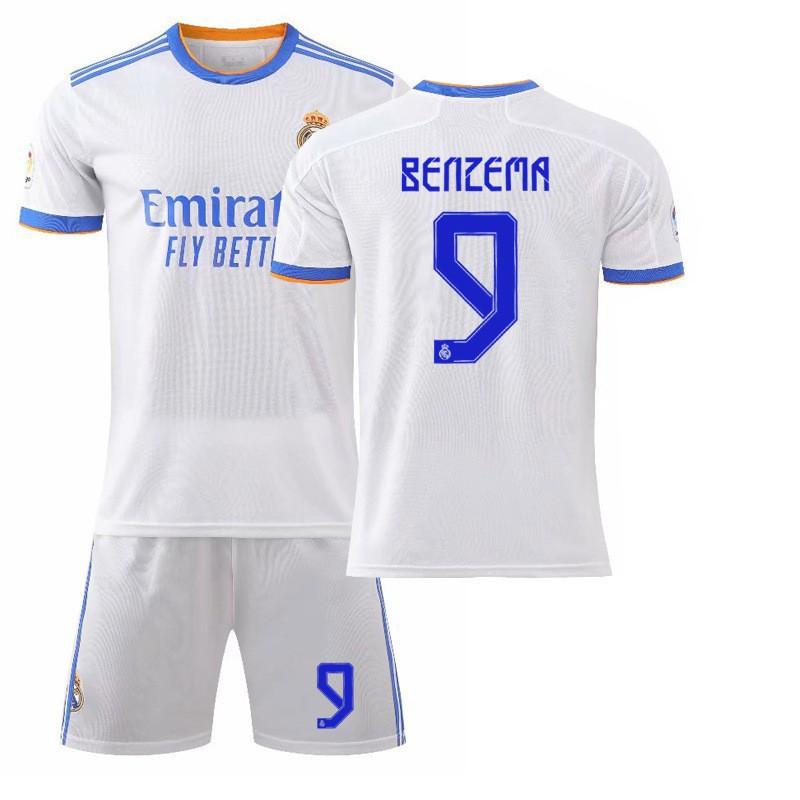 21-22 Home White 9 Benzema 10 Modric 7C Ronaldo Jersey 20 Vinicius Football