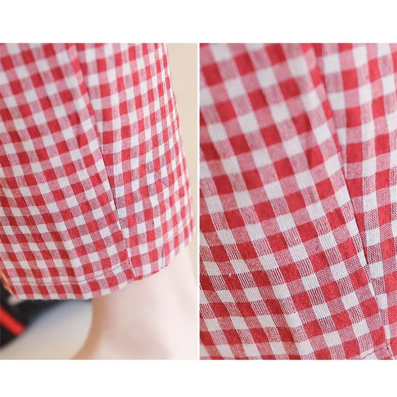 Pencil Trousers Contrast Color Houndstooth Women's Clothing Pants with Elastic High Waisted Plaid Pockets Spring Autumn Pants