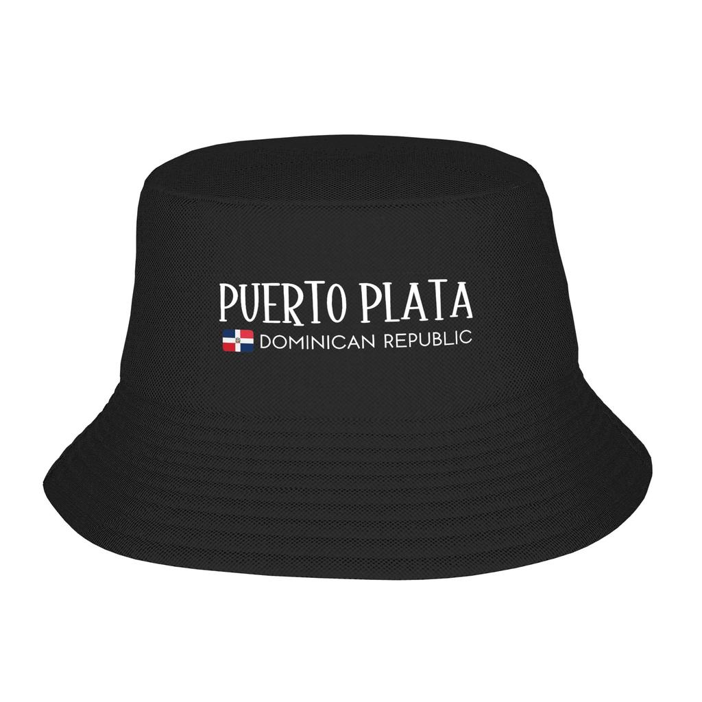 Dominican Republic Flag Hispanic Heritage Bucket Hat For Men Beach Floppy Hat Street Foldable For Camping Fishing Caps Bob Hat