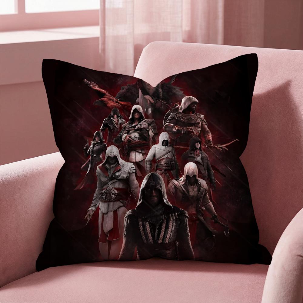 AAssassinS CCreed Game Cushion Cover MultiScene Pillow Cover for Home Car Reversible Soft Durable for Daily Use