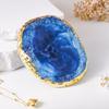 Resin Jewelry Tray for Women Creative Agate Pattern Earrings Holder Dish Exquisite Unique Decorative Ring Tray Perfect Gifts