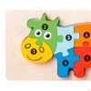 for Toddlers, Montessori Toys, Animal Shaped Wooden Puzzle