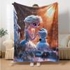 Cartoon Frozen Elsa Queen  Soft Blankets Warm Blanket Comfortable Blanket Picnic Bed Sofa Family Bedroom Children's Room Napping