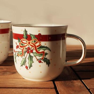 Highland Christmas Mug 300ml Gift Home Party Plating