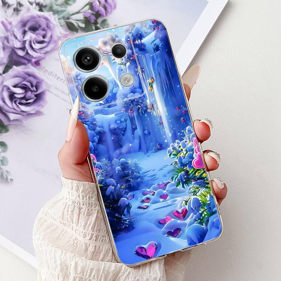 For Xiaomi Redmi Note 13 4G Case Note13 Pro New Fashion Painted Cover Soft Silicone Phone Case For Redmi Note 13 Pro Plus Fundas
