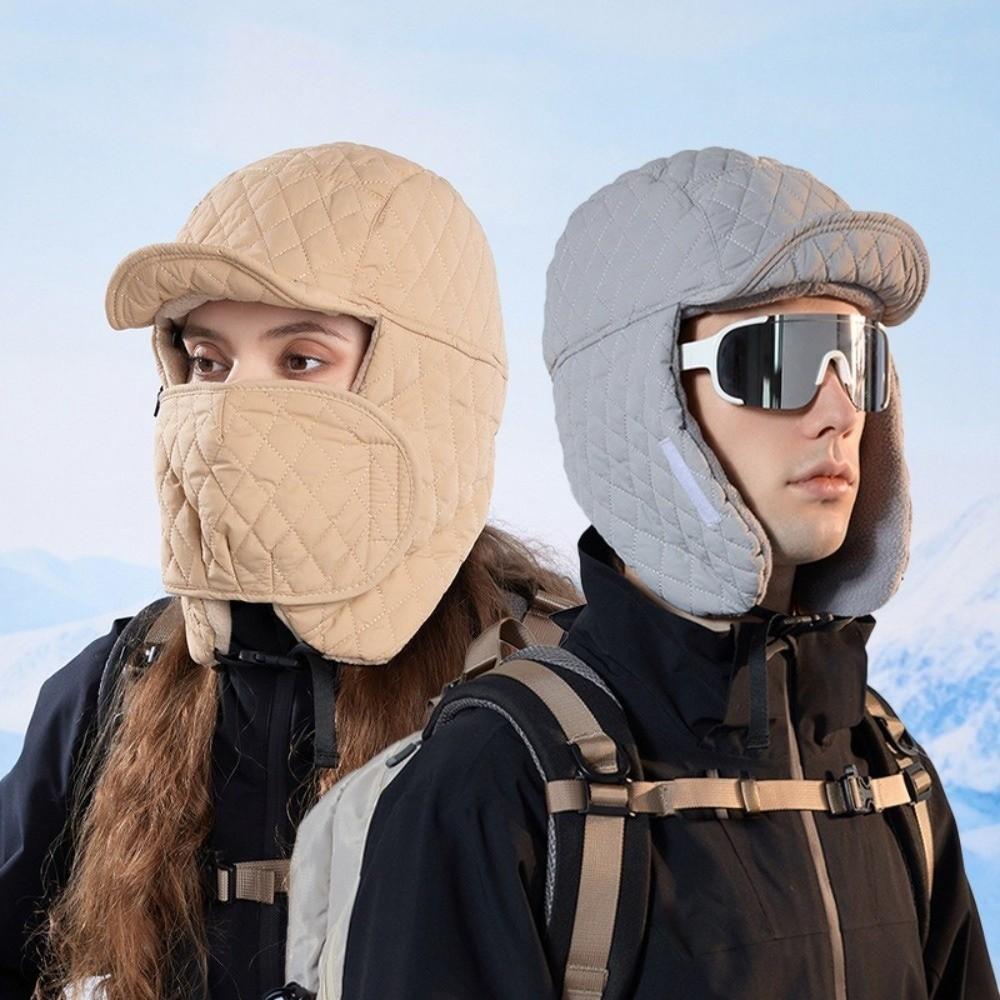 Windproof Scarf Mask Integrated Hat Coldproof Lei Feng Hat  for Outdoor Cycling Skiing