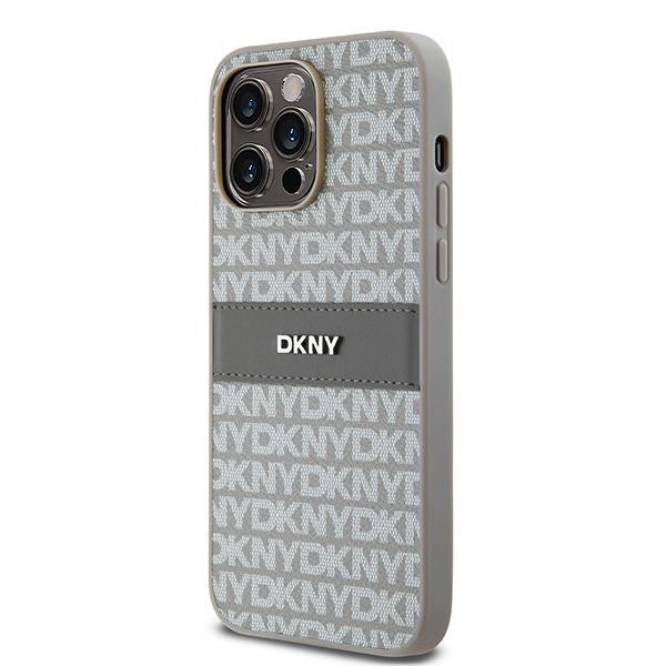 Dkny Dkhcp14Lprthsle Iphone 14 Pro6.1 Beżowy/Beige Hardcase Leather Mono Stripe & Metal Logo
