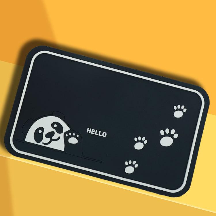 Car Anti-Skid Mat Cartoon Dashboard Non-Slip Phone Pad PVC Mat Heat-Resistant Washable Anti-skid Pad for Phone Key Card Holder