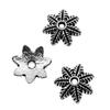 Textured Bead Cap Charms Dome Covers For Pearl And Gemscolor Jewelry Findings