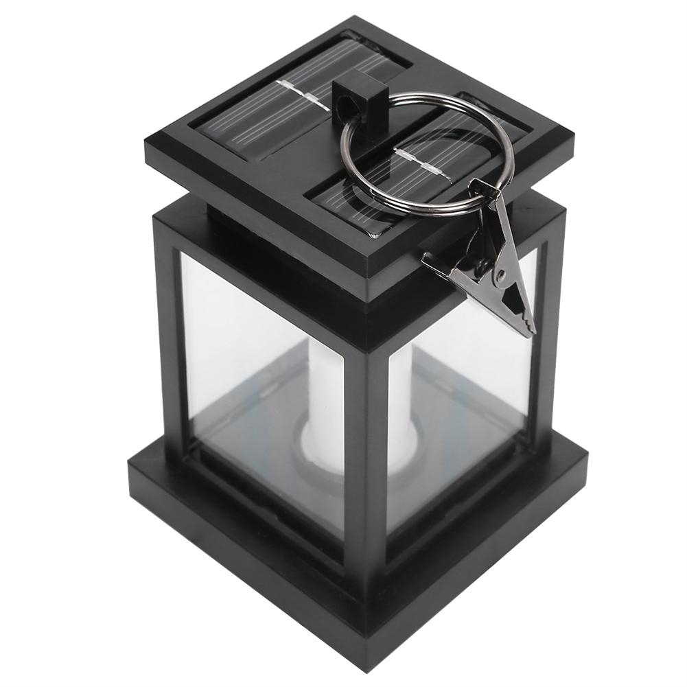Solar Power Hanging Simulation LED Candle Light for Outdoor Garden Courtyard Decoration