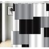 Spliced digital printed fabric shower curtains, thickened waterproof bathroom curtains and bathroom partition curtains