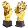 Vencedor Troféus de Ouro Luvas Douradas Troféu de Futebol Jogos de Goleiro Competição de Futebol Luva para Adultos Crianças da Escola Troféus Prêmios Taça