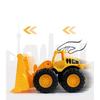 Car Engineering Children Fall Resistant Excavator Stirring Truck Boy Beach Toy