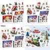 Engaging Compatible Lego Christmas Block Set With 24 Boxes And 400 To 800 Pieces