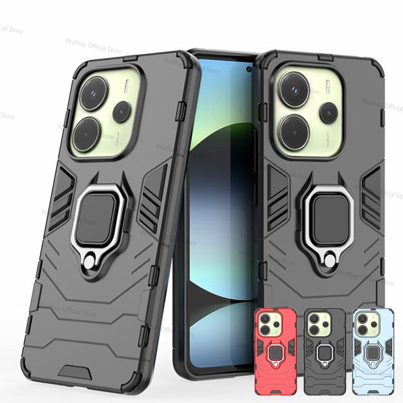 For Xiaomi Redmi Note 14 4G Case Xiaomi Redmi Note 14 4G Cover Shockproof Armor PC Silicone Phone Cover For Xiaomi Redmi Note 14