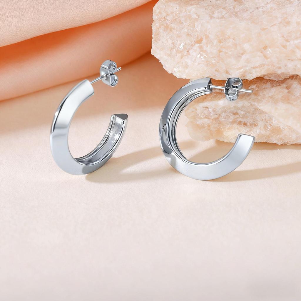 2025 Luxury Titanium Steel Earrings - No Fade, High-End Feel