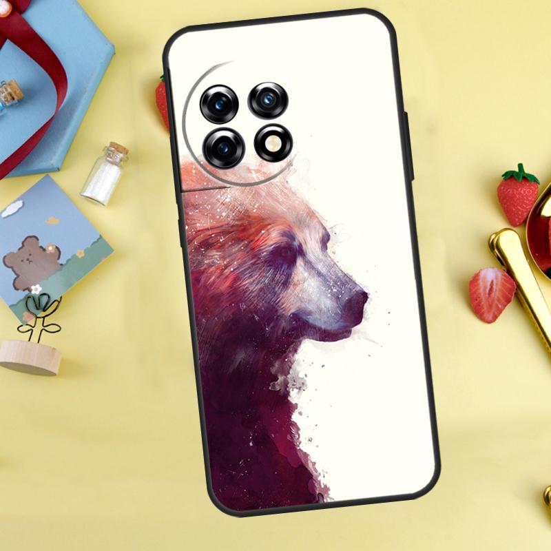 Grizzly Bear Case For OnePlus 12R 10R 13R 13T 15 13 12 11 10 9 10T 8T Nord CE 5 2 3 4 Lite N20 N30 Cover