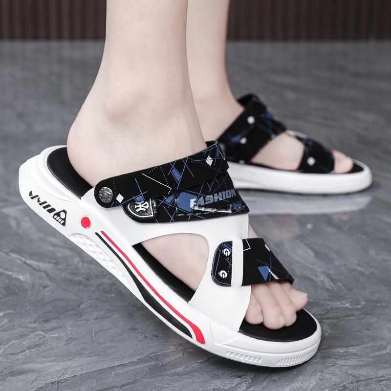 MenS Summer Sandals MenS Summer New Soft Bottom Outerwear Sandals And Slippers Casual Sports Trend Air Chaussure Hommes