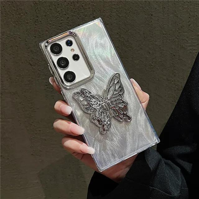 

Honor X9B X8B X7B X6A 100 90 80 50 Cover Butterfly Phone Holder Case for Huawei Pura 70 P50 P40 P30 P60 Mate 60 Nova 9 7 Pura 70 Ultra безодня