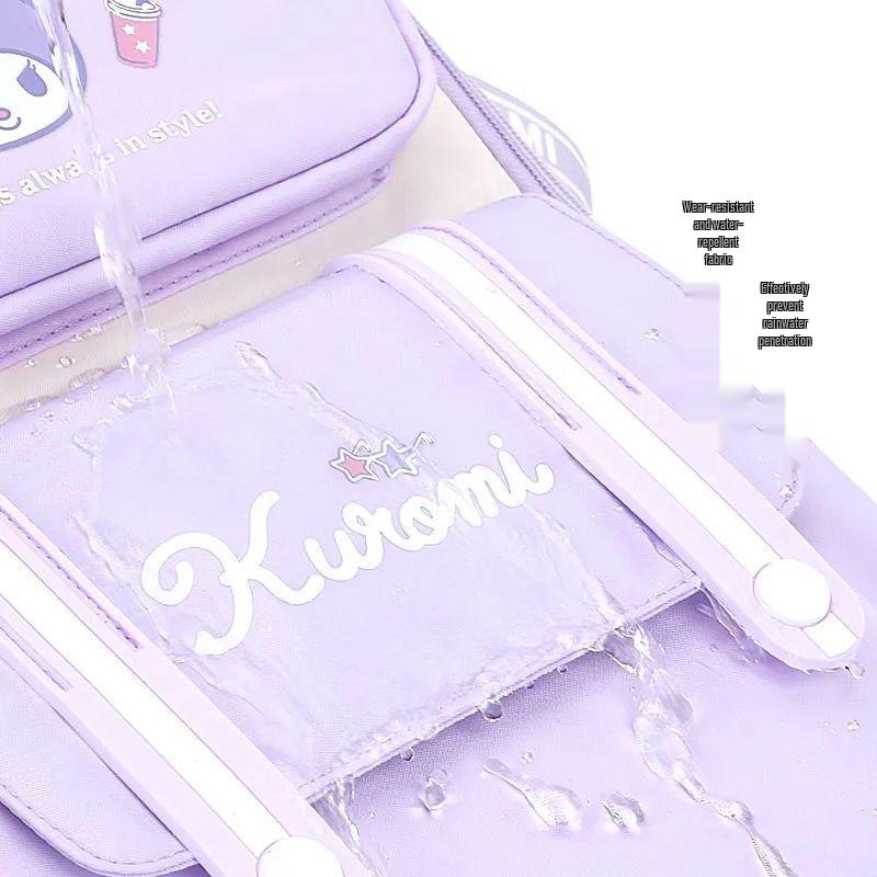 Kuromi Backpack for Elementary Girls: Grades 1-6, Spine Support & Lightweight Design