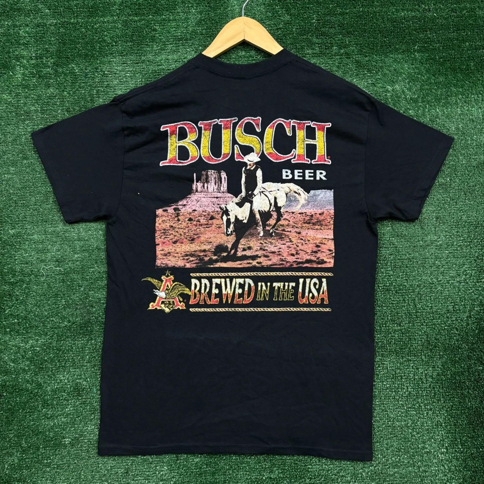 Busch Beer Brewed in the USA T-shirt Size Medium L
