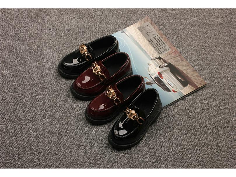 Boys' Fashionable Soft-Soled Leather Shoes - 2024 Spring/Autumn British Style