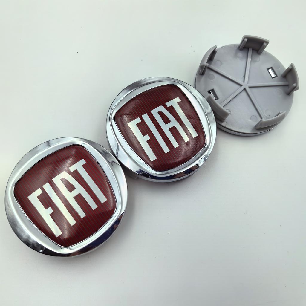 4 szt. 60 mm Kołpak Środkowy Piasty Koła Logo Emblemat Samochodowy Pyłoszczelne Pokrowce Odznak Stylingowe Akcesoria do Fiat 500 Modyfikacja Felgi Samochodowej