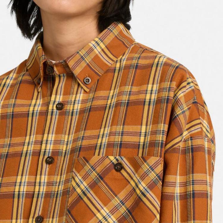 Timberland Plaid Button-Down Long Sleeve Shirt Men Shirts 0YH3PC39