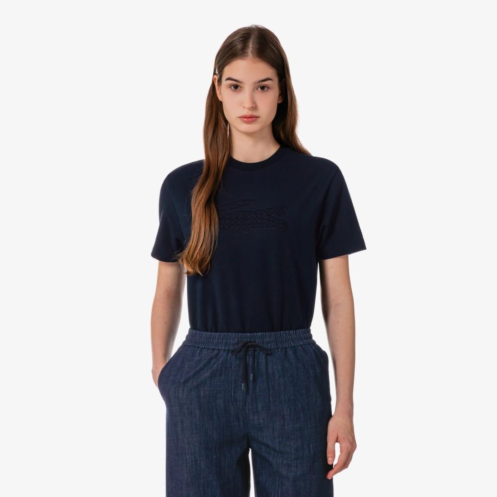 Lacoste Women's Lace Croc T-shirt TF600E-56G166