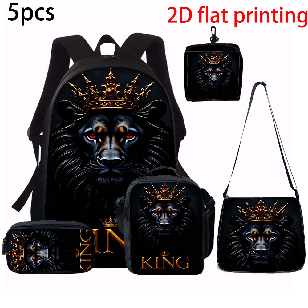 3-Piece CR7 Soccer Star Pattern Rucksack Set – Big-Capacity Casual Backpack with Matching Clutch & Tote Carrier, Perfect for Daily