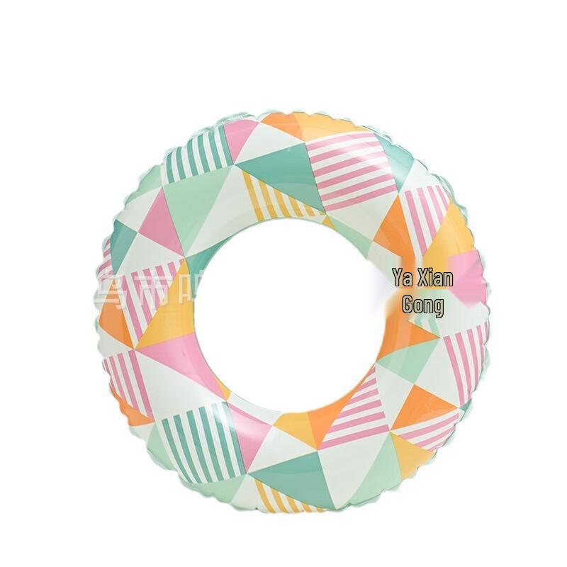 SBART Colorful Square Inflatable Swim Ring for Adults