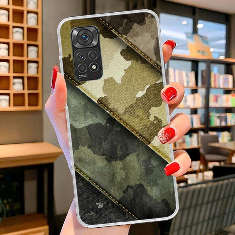Camouflage Military Cover Phone Case For Xiaomi Redmi Note 15 14 13 12 11 10 Pro Plus 14S 12S 11S 11T 11E 10S Soft Fundas Shell