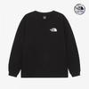 Kids Long Sleeve Round Tee Black Nt7tr50s