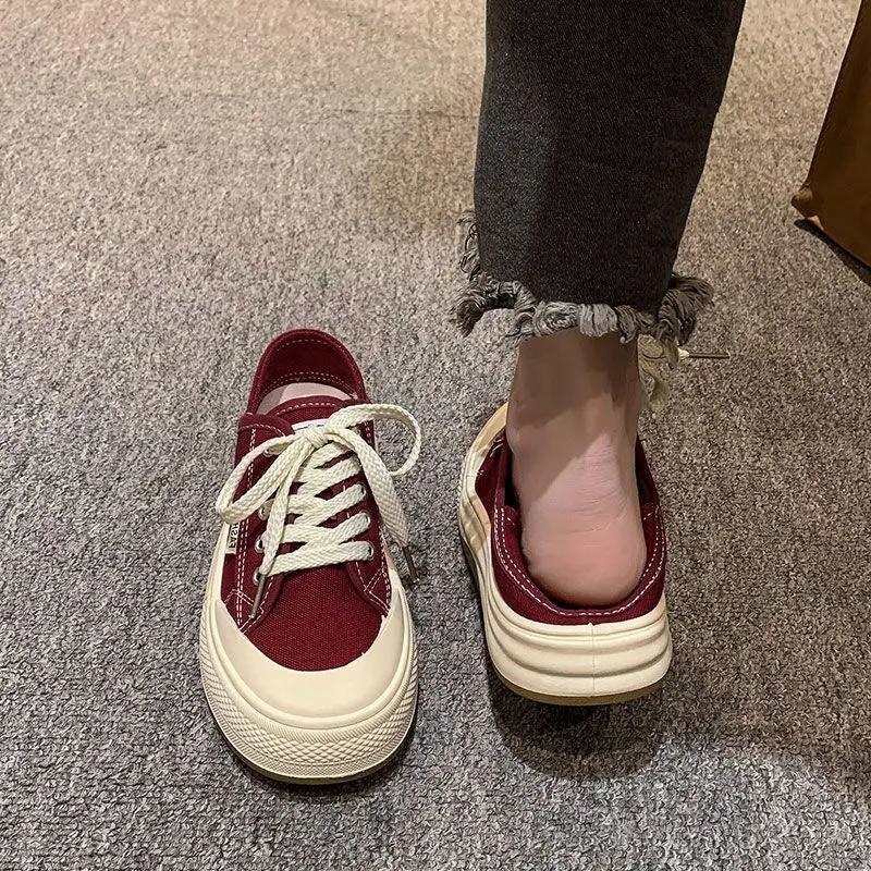 Fashion Casual Trends 2025 Offer High On Platform Ladies Footwear Round Toe Offers Y2k Fashion Korean Designer Luxury Women's Shoes Sale