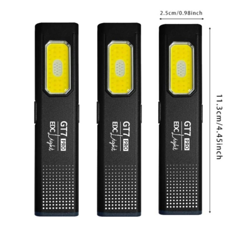 Mini Portable Rechargeable LED Torch Light Waterproof Outdoor Work Pocket Flashlight with Tail Magnetic Compact LED Flashlight