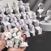 Moderne Skulptur Tisch Mini-Ornament Griechische Mythologie Gipsstatue David Harzfigur Gips Zeichenübung Basteldekoration