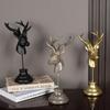 European Retro Deer Head Ornament: Creative Antler Decor for Living Room or Wine Cabinet