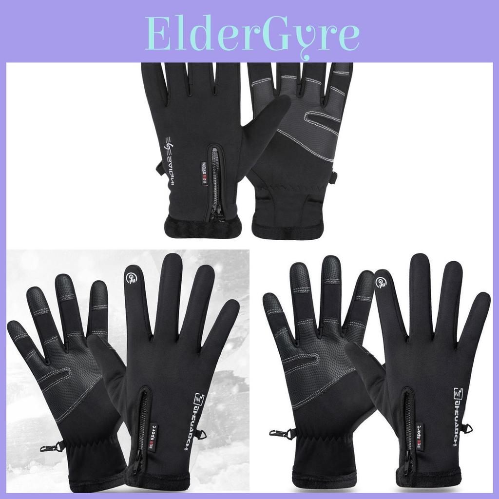 Winter Waterproof Cycling Gloves For Men With Touchscreen And Windproof Fabric