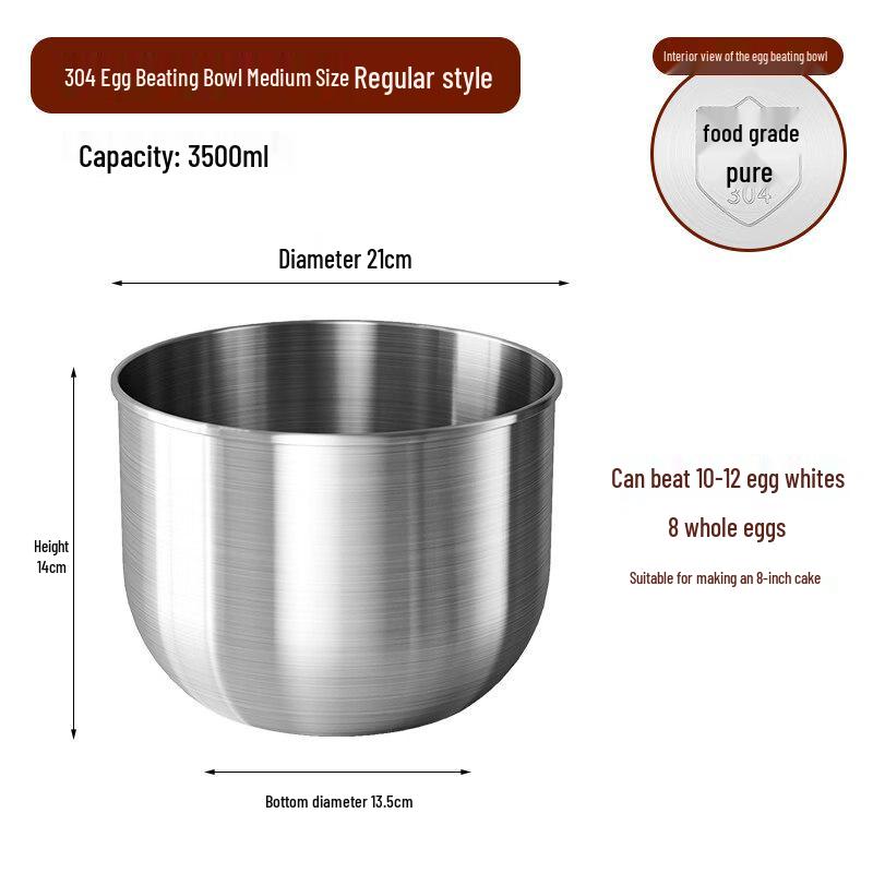 ZISIZ 304 Stainless Steel Mixing Bowl