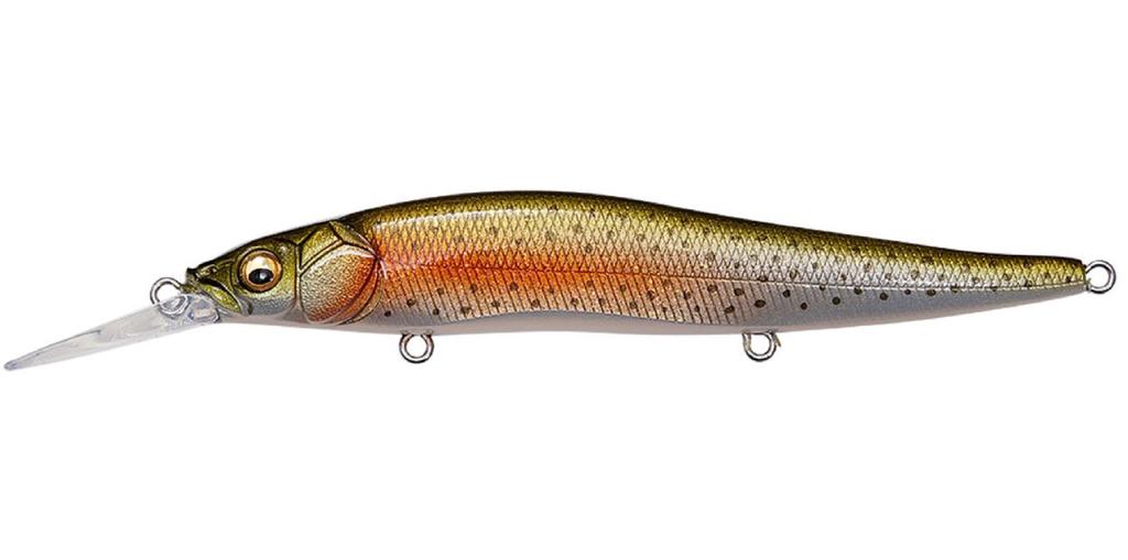 Megabass Vision 110 Oneten 1 Fuß Suspend Lure GLX Rainbow (0586)