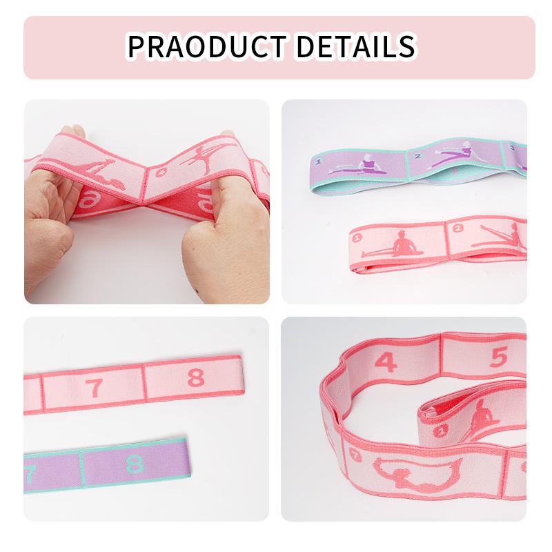 2 Pieces Stretch Strap for Kids Dance Elastic Band for Children Gymnastics Stretching Strap Resistance Ballet Bands Multi-Loops