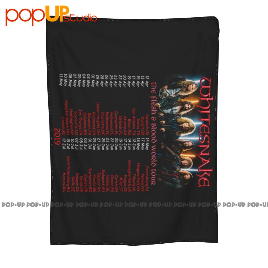 Whitesnake The Flesh And Blood Tour Concert 2019 Ultra-Soft Blanket Quilt Winter Sofa Cover Bed Covers