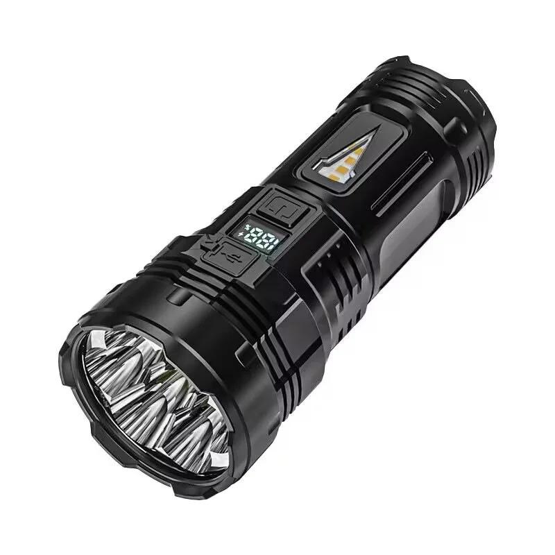 Super Bright 7*LED Flashlight High Light 4 Modes USB Rechageable Portable COB Hand Lamps Outdoor Camping Emergency Hand Lanterns