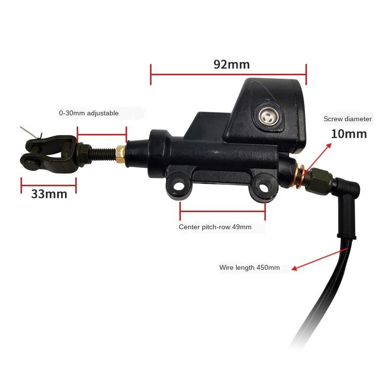 Motorcycle Aluminium Rear Brake Foot Hydraulic Brake Pump For ATV Dirt Bike Hydraulic Brake Master Cylinder Pump